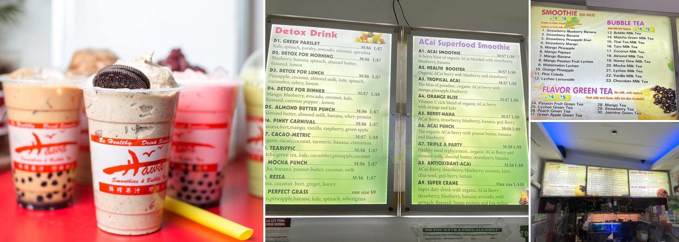 Hawa Smoothies & Bubble Tea Menu