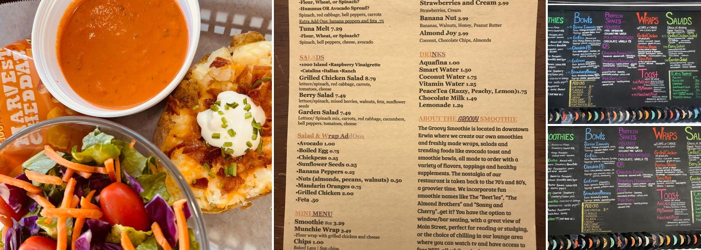 The Groovy Smoothie Menu