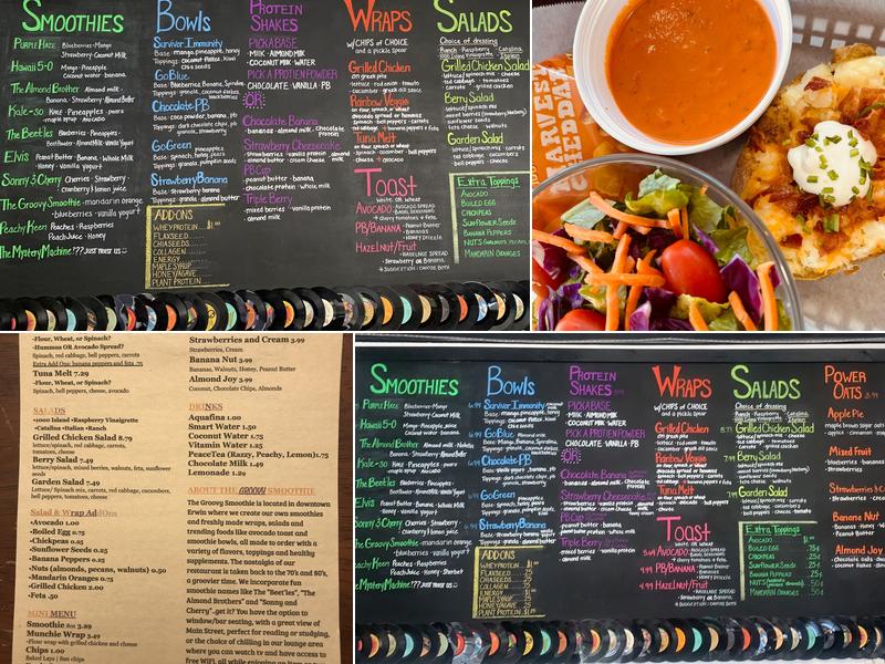 The Groovy Smoothie Menu