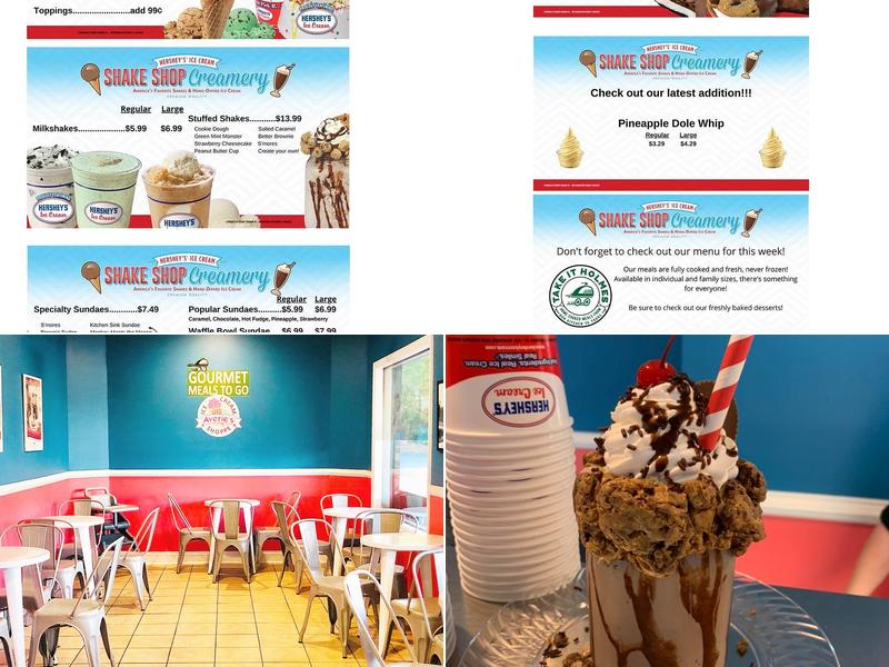 Averie's Ice Cream Shoppe Menu