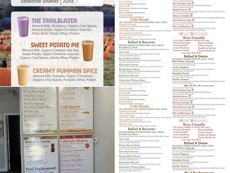 Absolute Wellness Menu