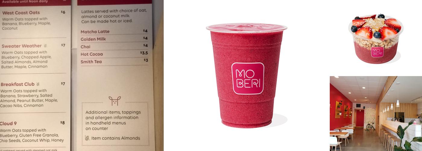 Moberi - Acai Bowls & Smoothies Menu