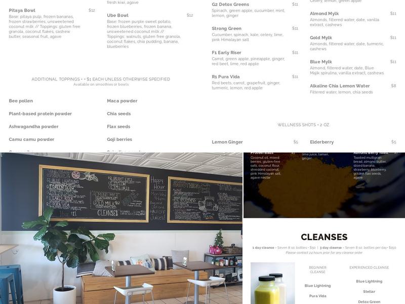 Cold Press Cafe Menu