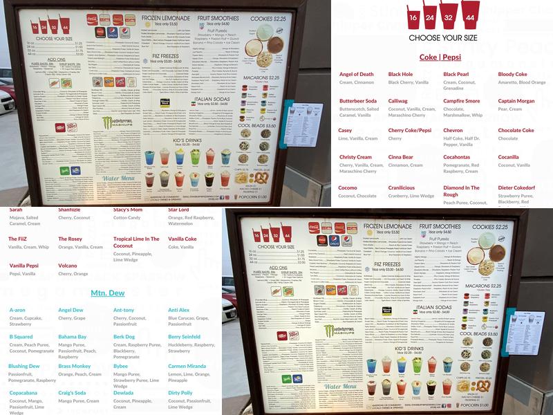 FiiZ Drinks Menu