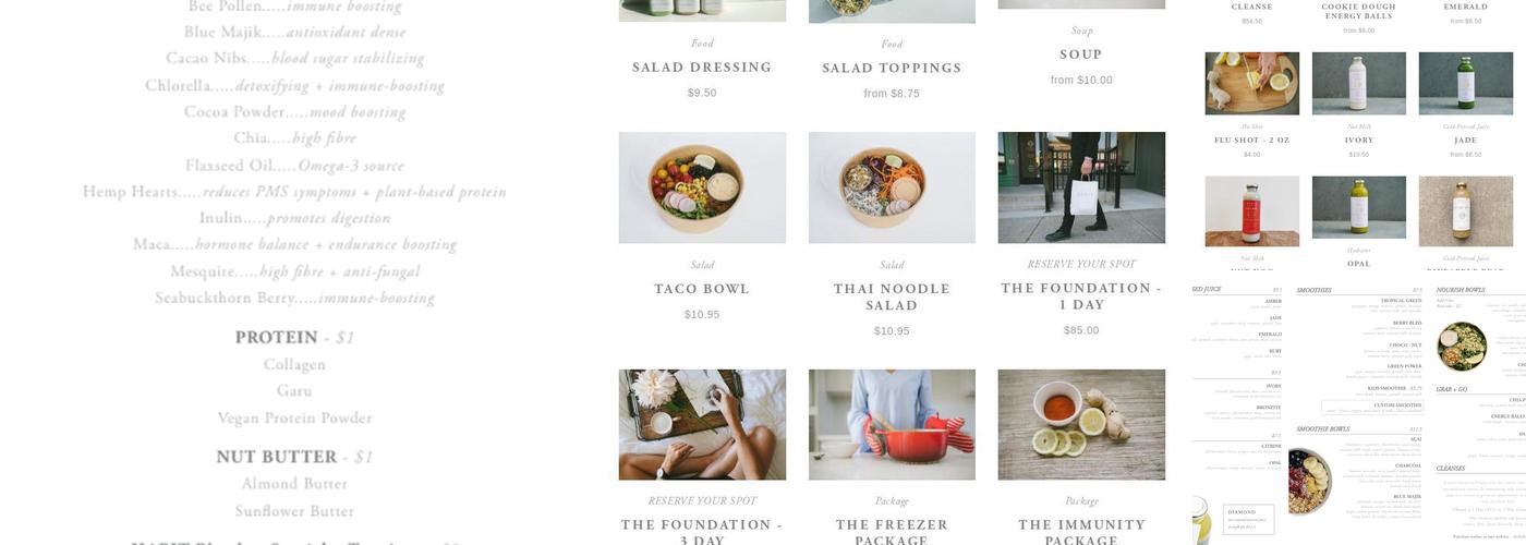 The Habit Project Menu