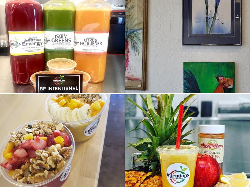 Intentions Juice and Smoothie Bar Menu