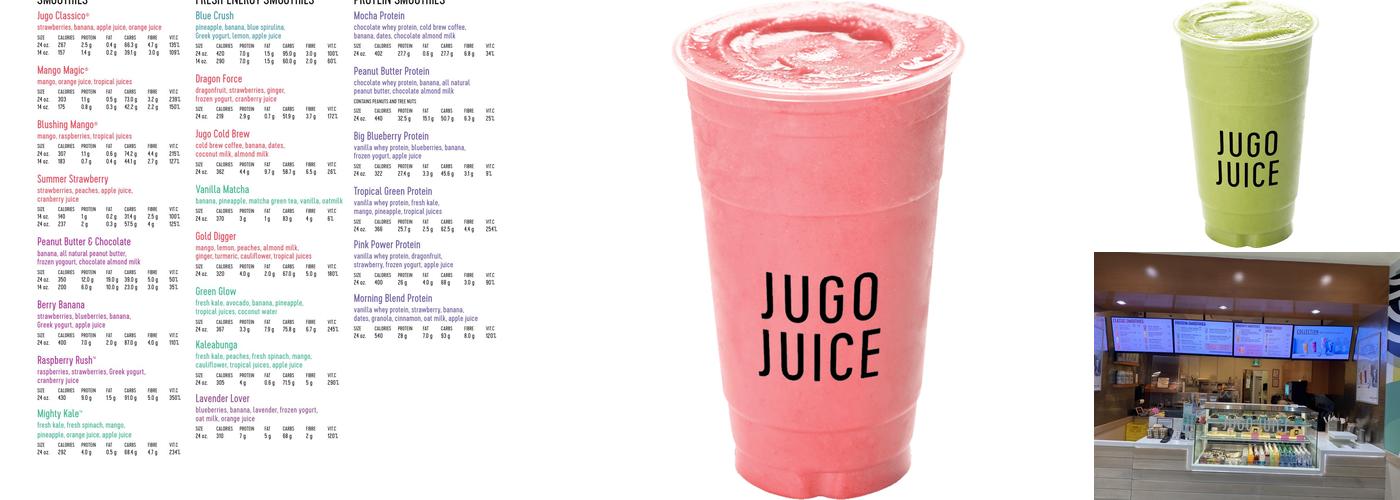 Jugo Juice Menu