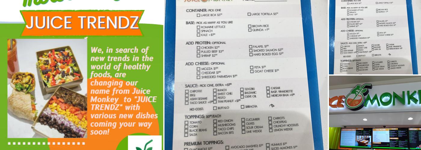 Juice Trendz Menu