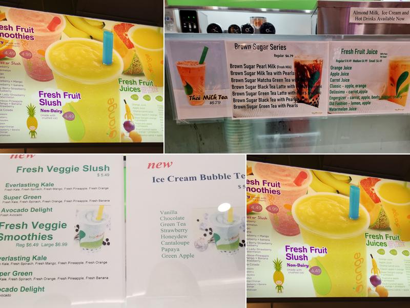 Big Orange Menu