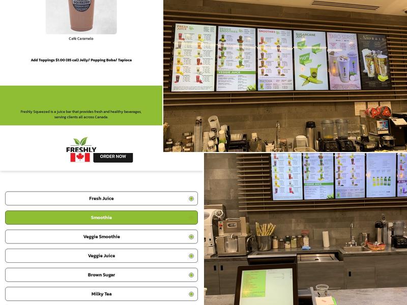Freshly Squeezed Menu