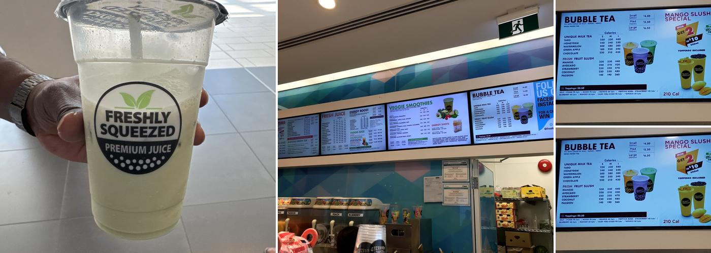 Freshly Squeezed Menu