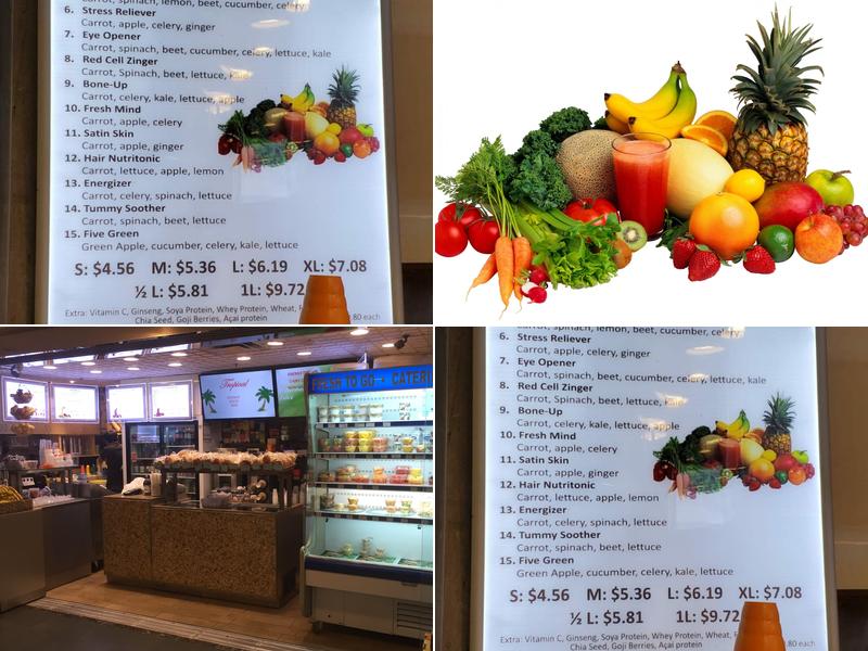 Tropical Energy Juice Bar Menu
