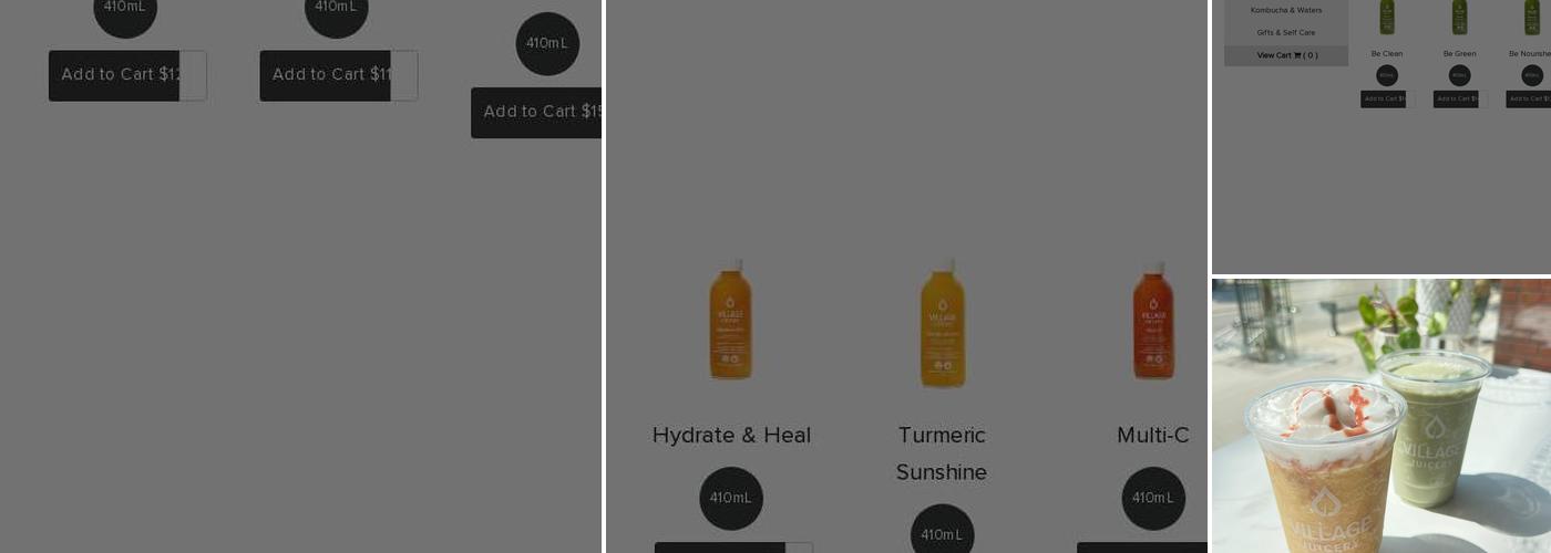 Village Juicery Menu