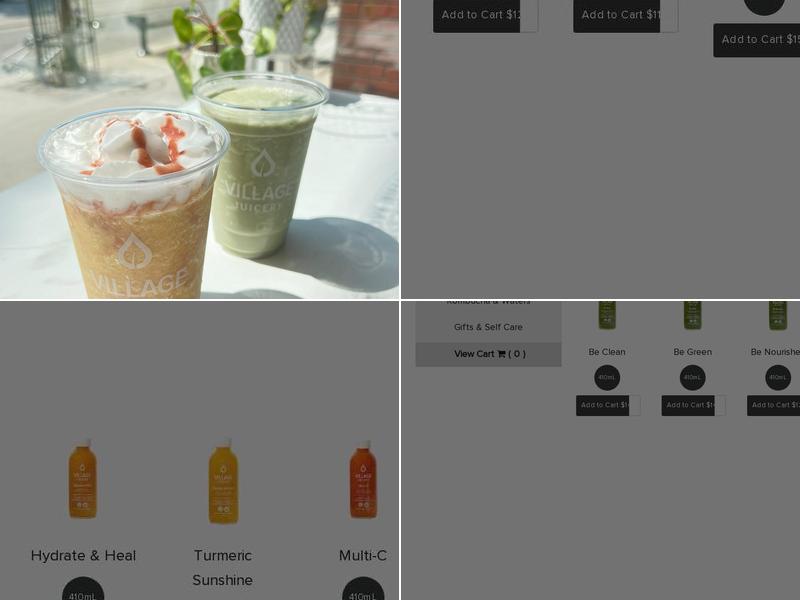 Village Juicery Menu