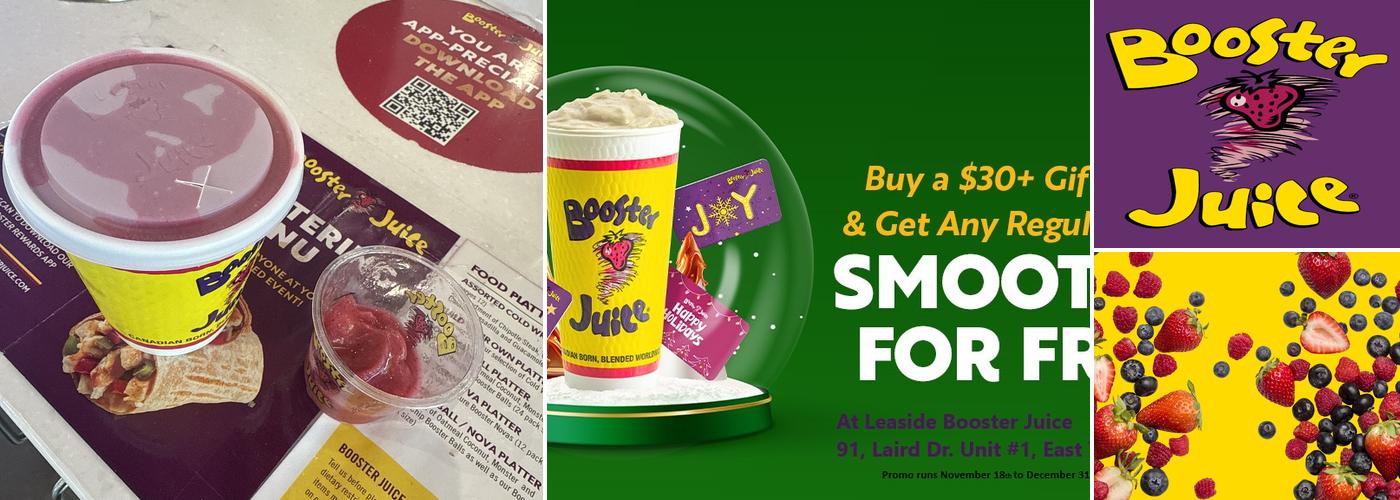 Booster Juice Menu