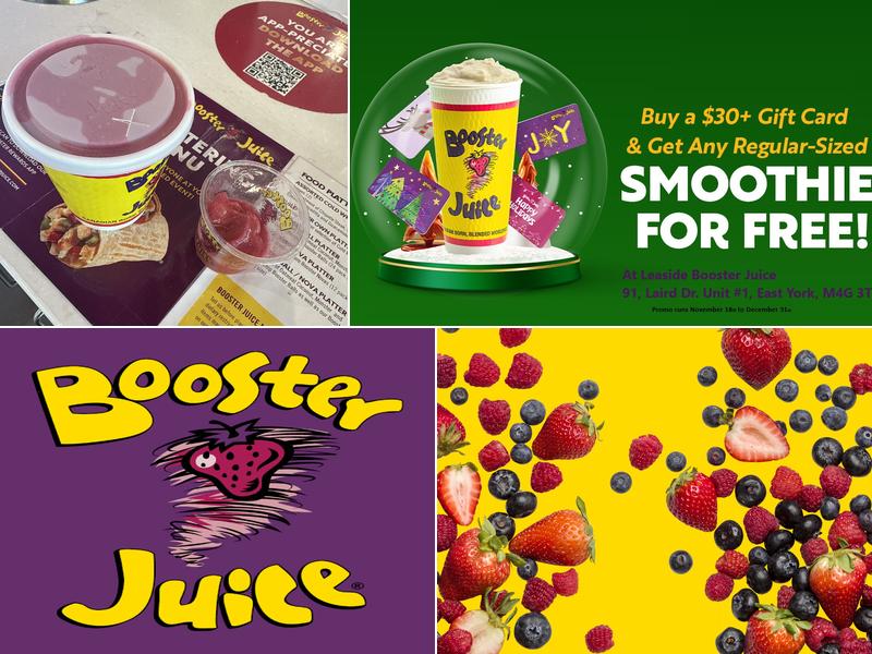 Booster Juice Menu