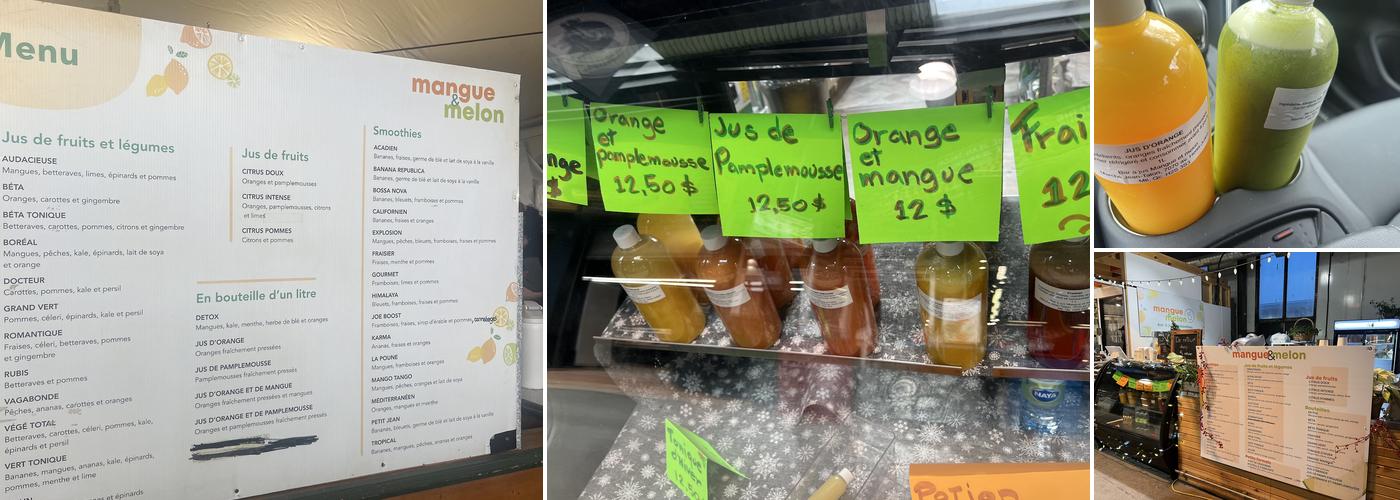 Mangue et Melon Menu