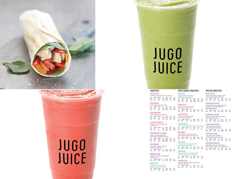 Jugo Juice Menu