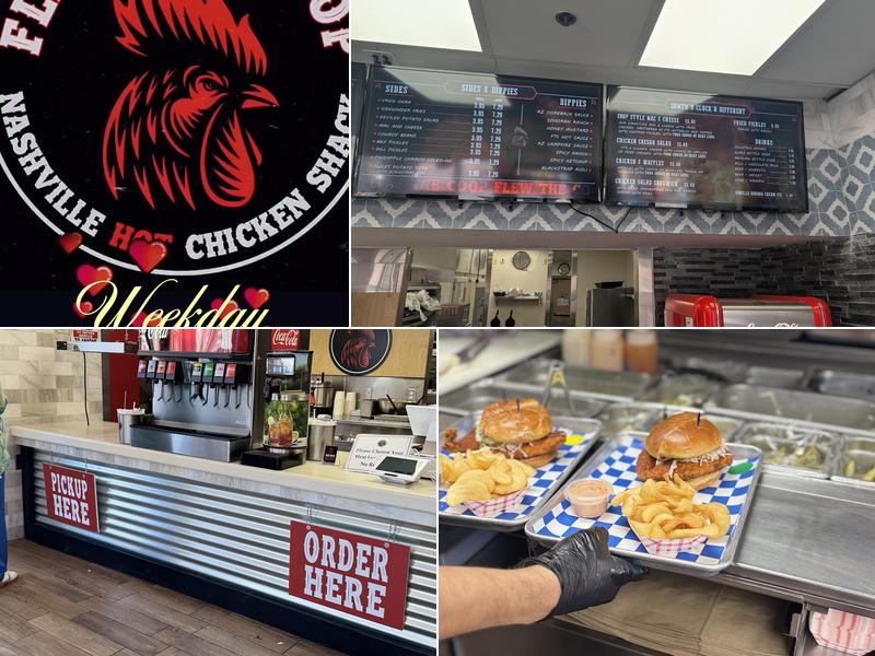 Flew the Coop Nashville Hot Chicken Shack Menu