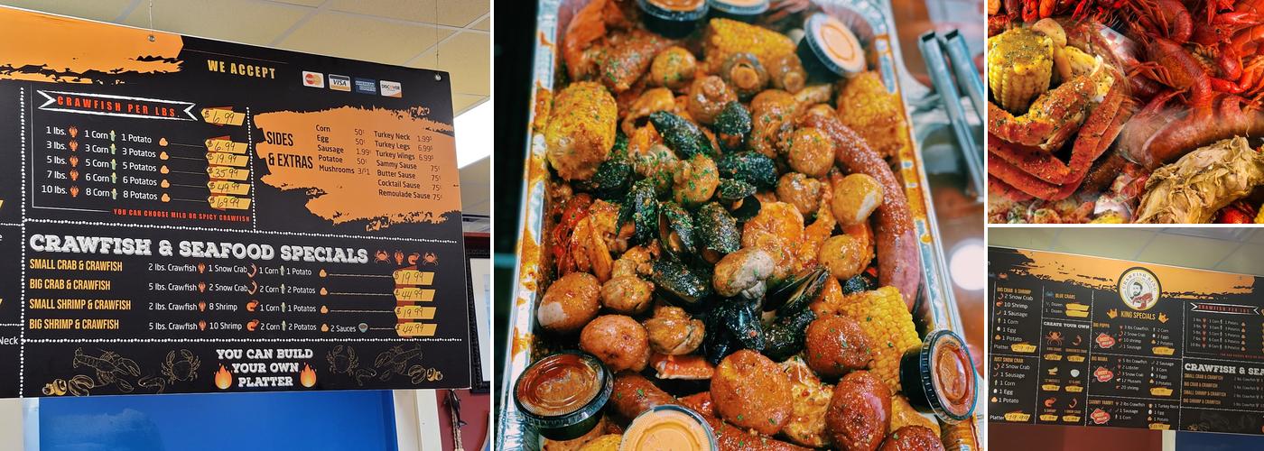 Sammy crawfish king 2 Menu