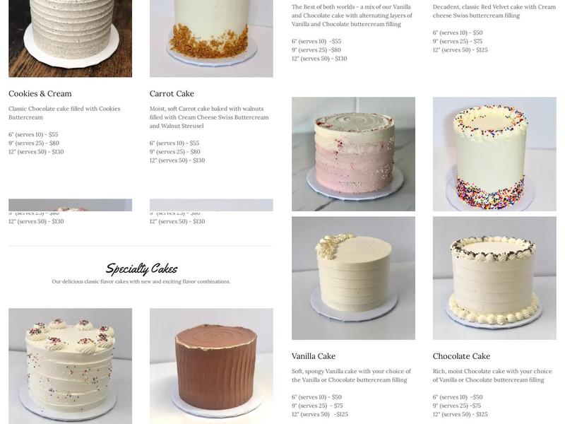 More Sweets Menu