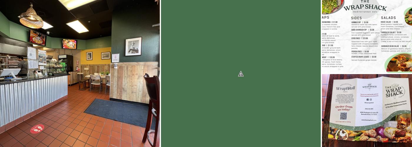The Wrap Shack Menu
