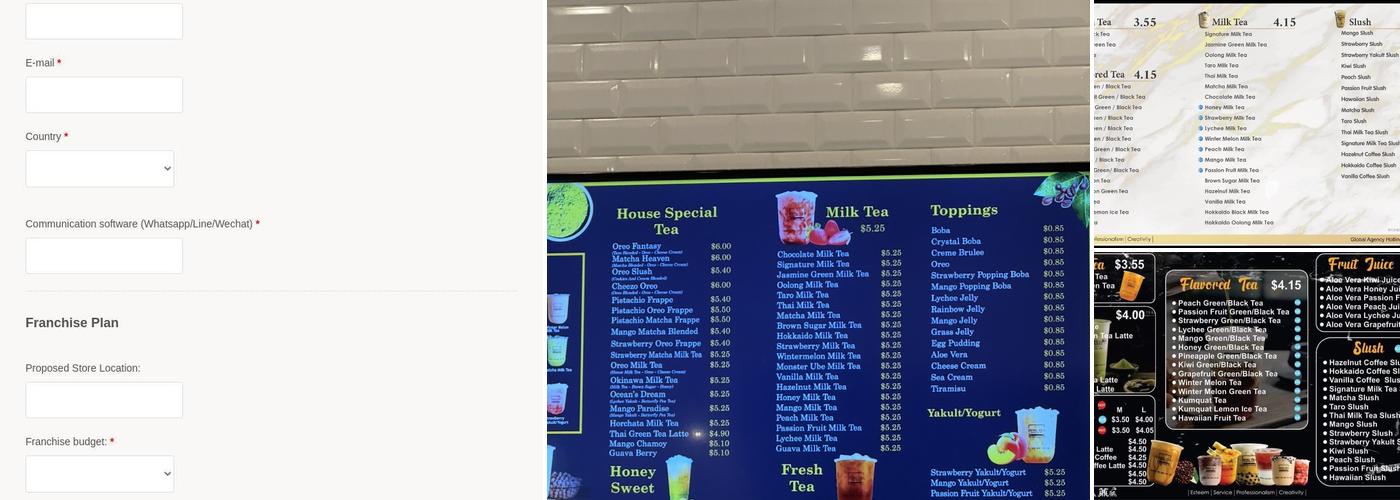 Ding Tea Oceanside Menu