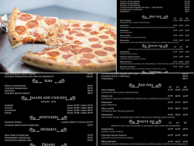 Pizza Union Menu