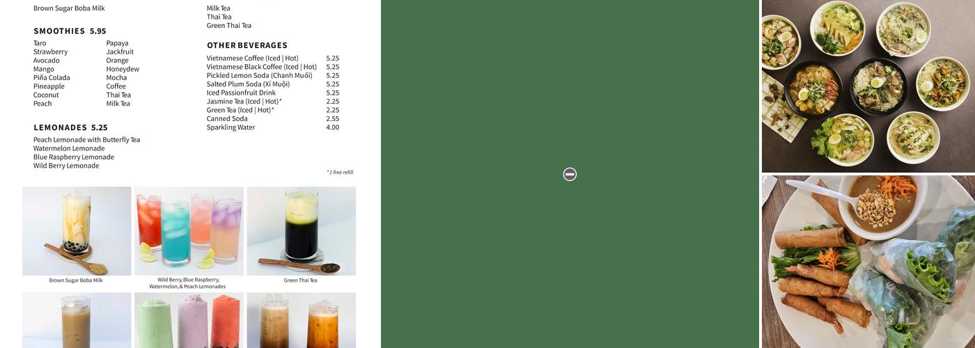 Bone & Broth - Vietnamese Pho Cuisine Menu