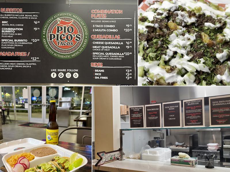 Pio Pico's Tacos Menu