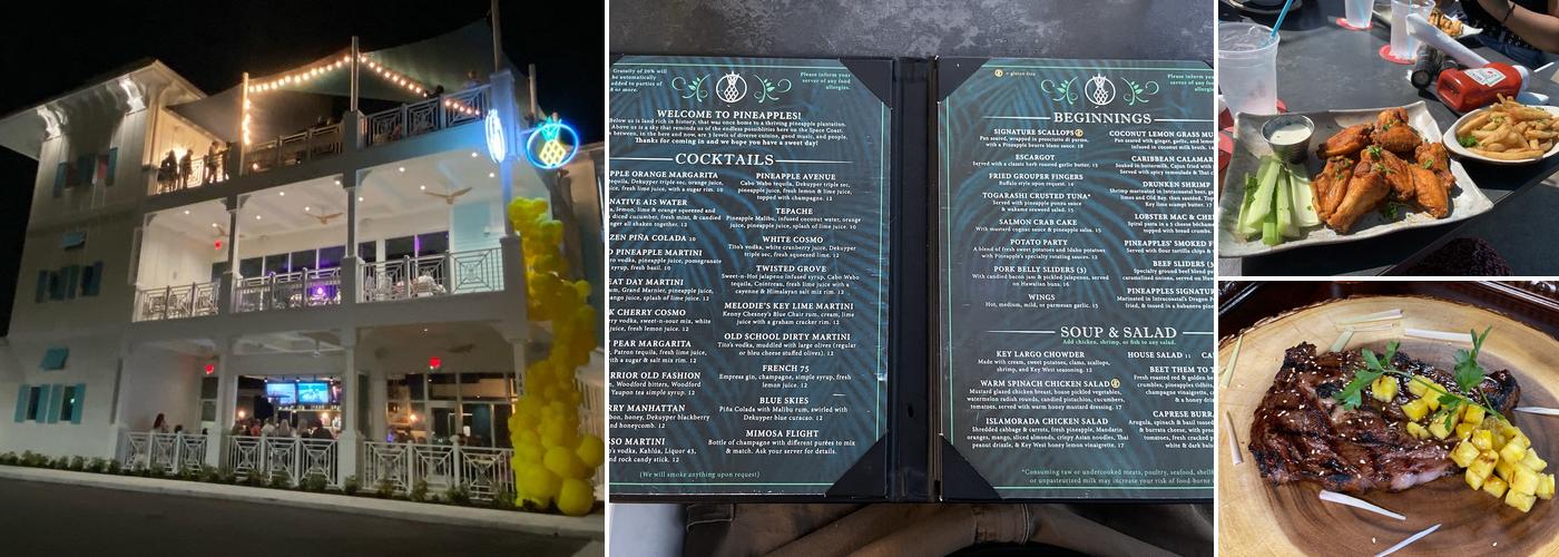 Pineapples Menu