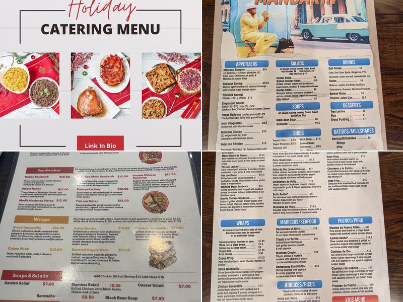 Mambos Cuban Express Mandarin Menu