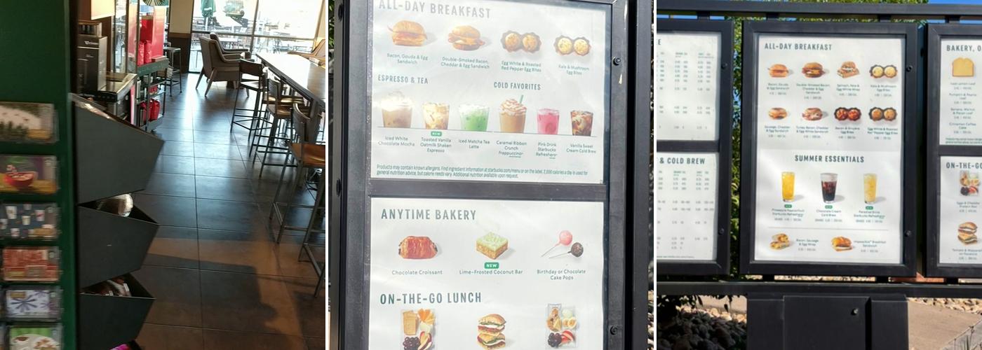 Starbucks Menu