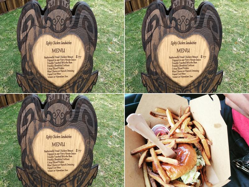 Eighty Chicken Sandwiches Menu