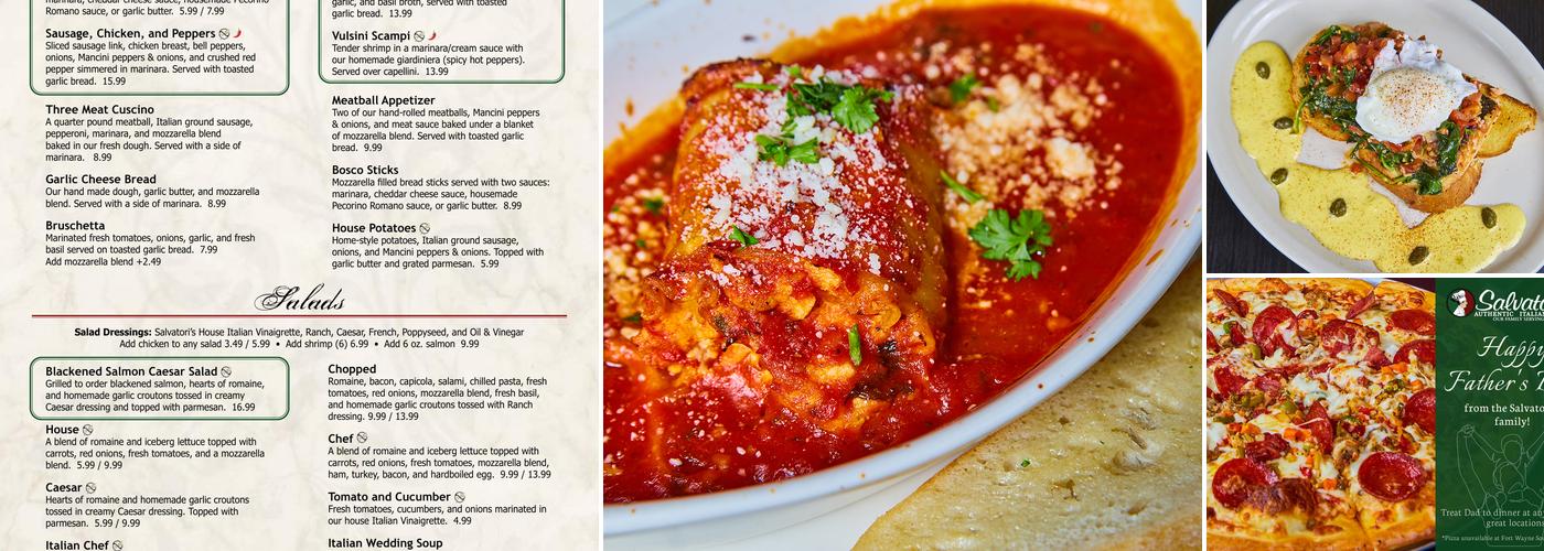 Salvatori's Fort Wayne North Menu