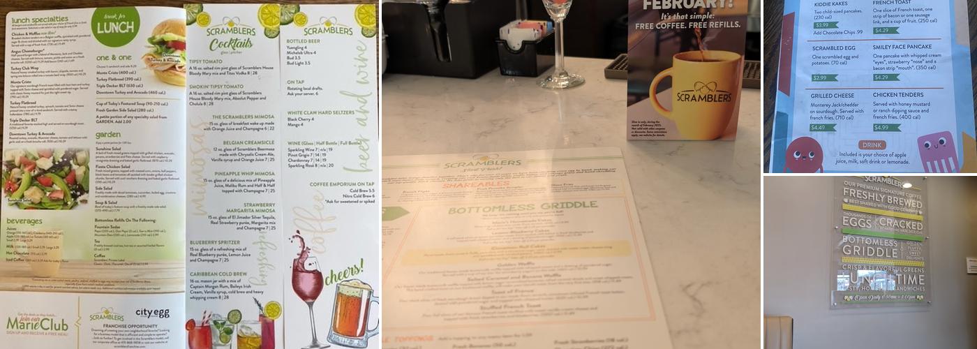Scramblers Menu