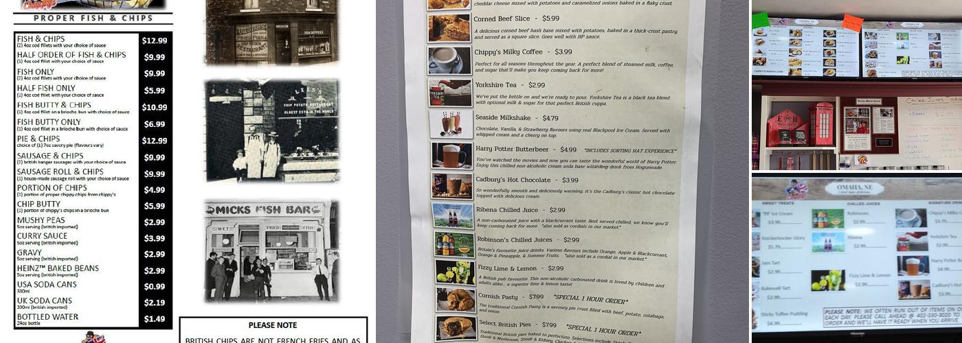 Chippy's Omaha Menu