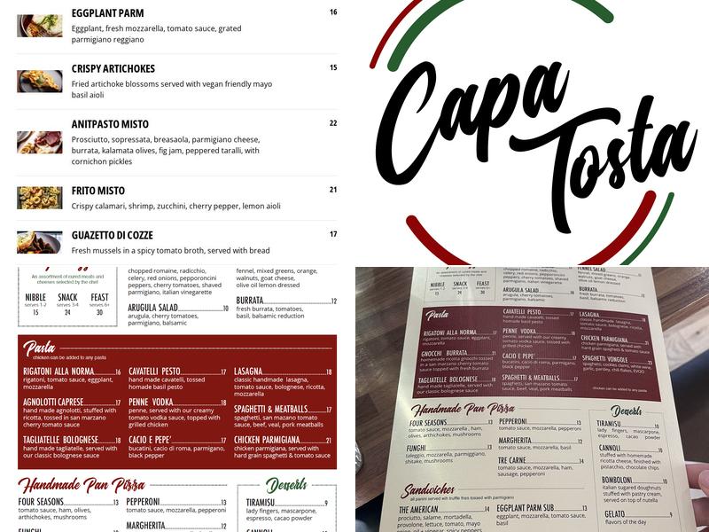 Capa Tosta Menu
