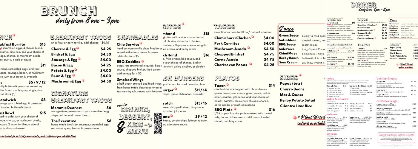 Basalt Menu