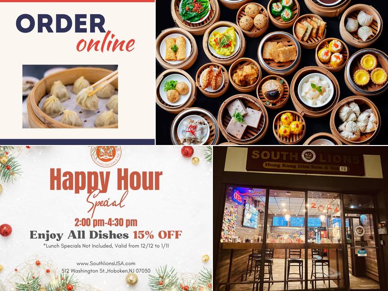 South Lions Dim Sum & Tea 512 Washington St, Hoboken