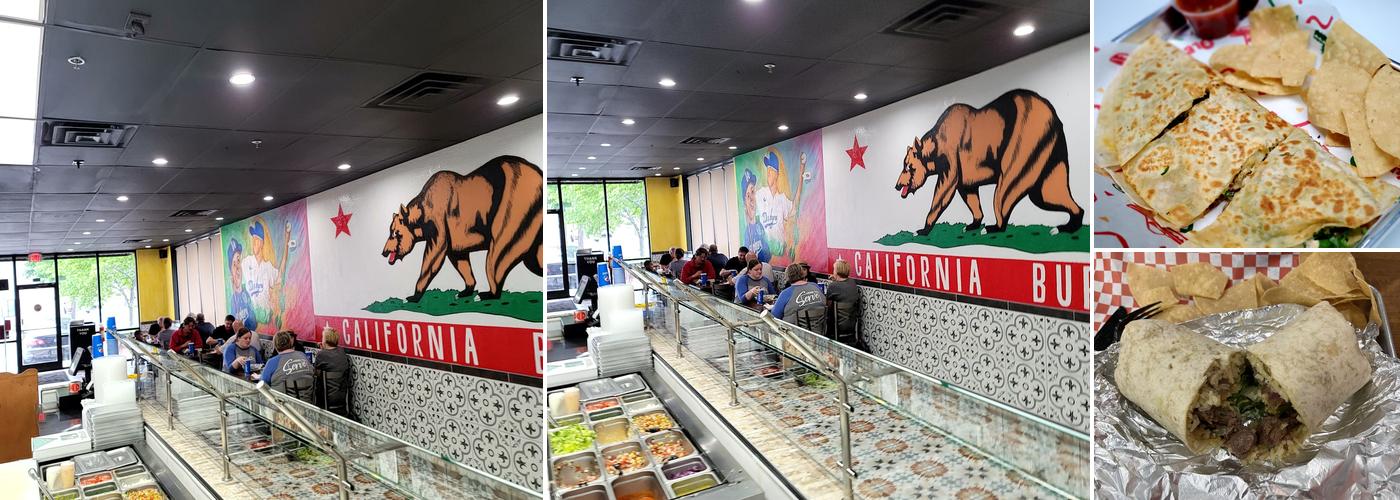 California Burritos Menu