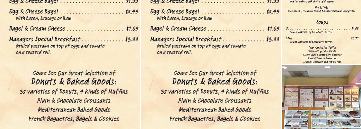 Sesame Donuts Menu