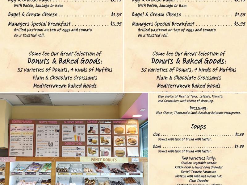 Sesame Donuts Menu
