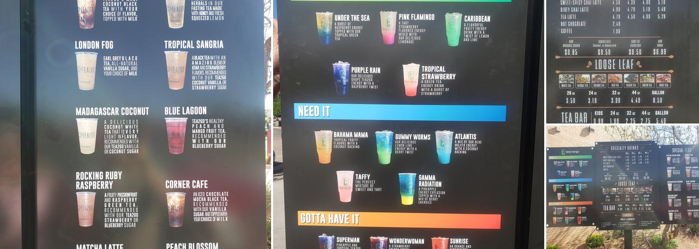 Tea2Go Menu