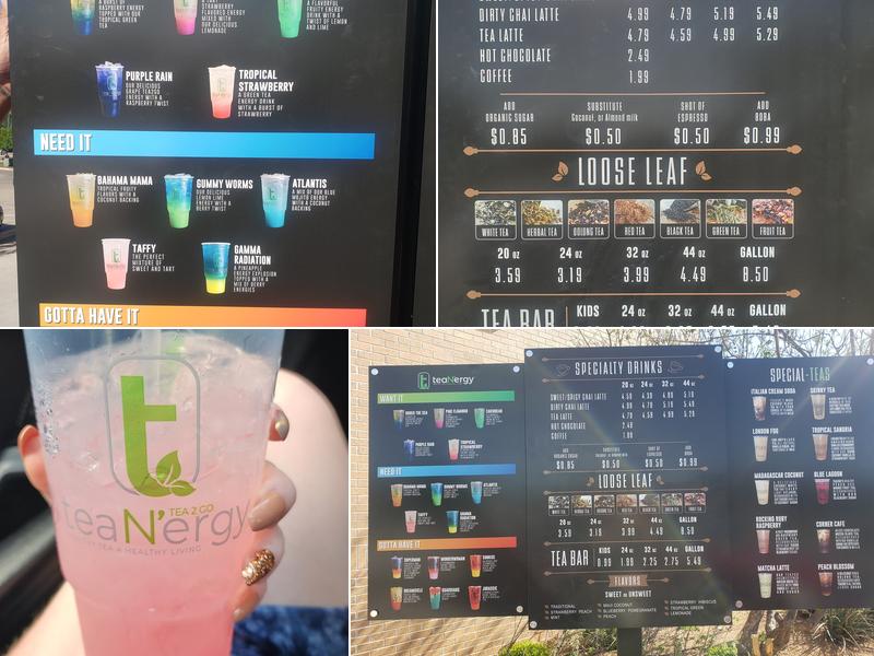 Tea2Go Menu