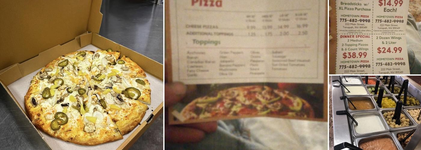 Hometown Pizza Menu
