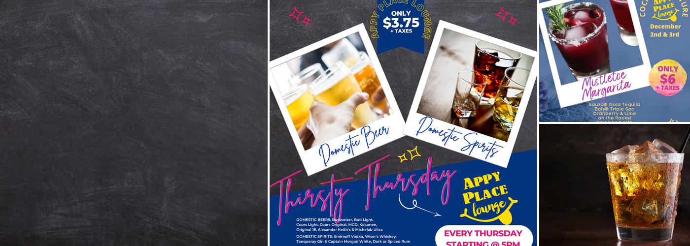 Appy Place Lounge Menu