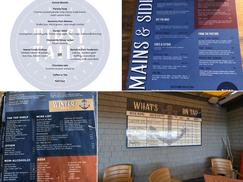 Tipsy Tails Restaurant Menu