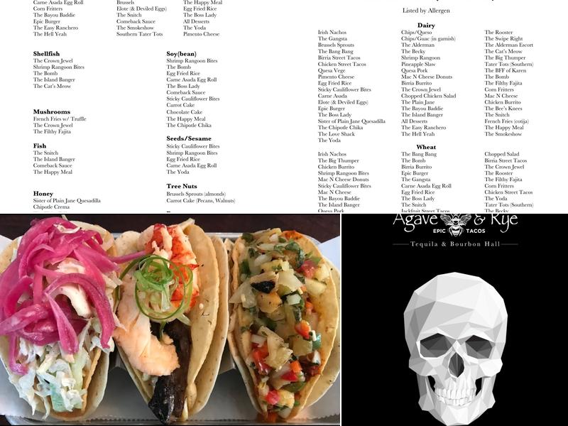Agave & Rye Huntsville Menu