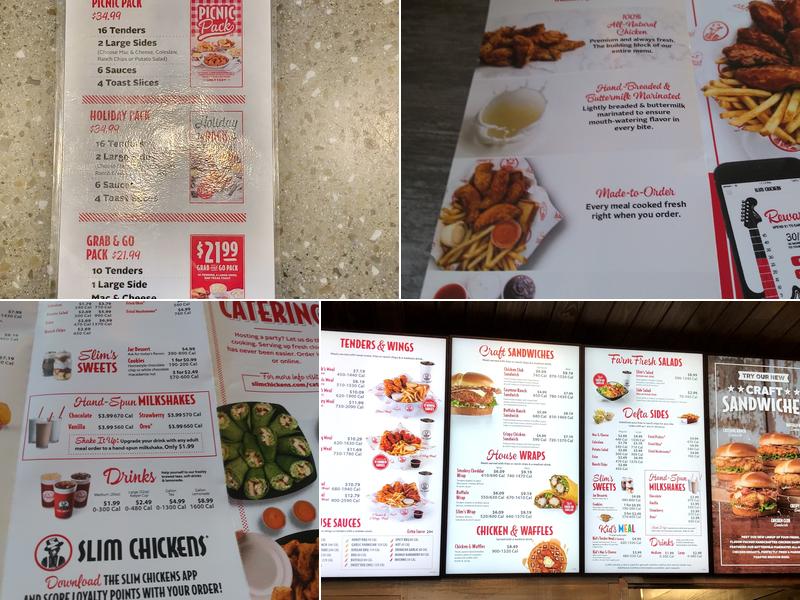 Slim Chickens Menu